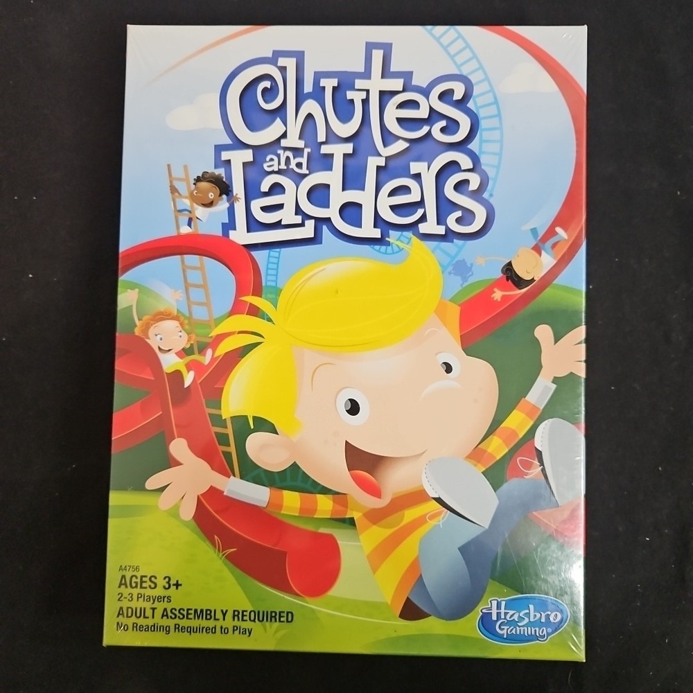 Chutes and Ladders Classic Board Game Hasbro Ages 3+